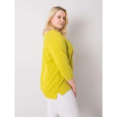 BASIC FEEL GOOD Dámska plus size mikina ALEXANFRIA svetlo zelená RV-BL-6295.03X_362520 2XL