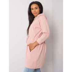 RELEVANCE Dámska plus size mikina NORINA pink RV-BL-6853.10P_374082 Univerzálne