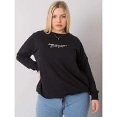 RELEVANCE Dámska plus size mikina s kapucňou MARLOW čierna RV-BL-7162.12P_378917 Univerzálne