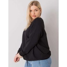 RELEVANCE Dámska plus size mikina s kapucňou MARLOW čierna RV-BL-7162.12P_378917 Univerzálne