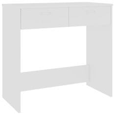 Petromila vidaXL Písací stôl, biely 80x40x75 cm, kompozitné drevo