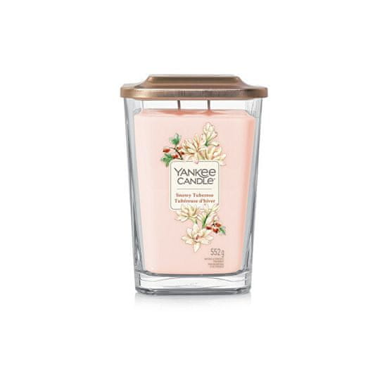 Yankee Candle Aromatická sviečka veľká hranatá Snowy Tuberose 552 g