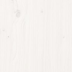 Vidaxl Posteľný rám biely masívne drevo 90x190 cm 3FT jednolôžko