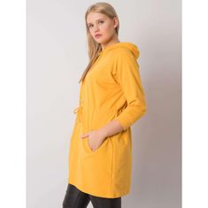 RELEVANCE Dámska plus size mikina NORINA žltá RV-BL-6853.10P_378187 Univerzálne