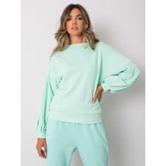 Ex moda Dámska mikina s výstrihom na chrbte NATALEE mint green EM-BL-625.90_373072 M