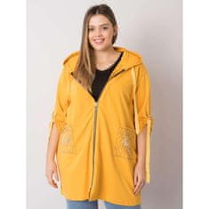 RELEVANCE Dámska plus size mikina na zips ZURICH yellow RV-BL-6795.84_381282 Univerzálne