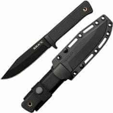 Cold Steel 49LCKD SRK Compact záchranársky nôž 12,7 cm, čierna, Kraton, puzdro