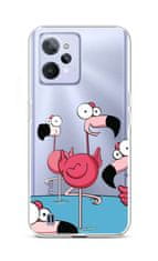 TopQ Kryt Realme C31 silikón Cartoon Flamingos 74360