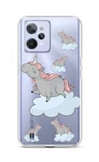 TopQ Kryt Realme C31 silikón Grey Unicorns 74399