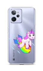 TopQ Kryt Realme C31 silikón Flying Unicorn 74361