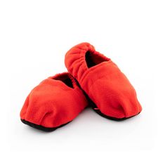 InnovaGoods Papuče ohrievateľné v mikrovlnnej rúre, červené