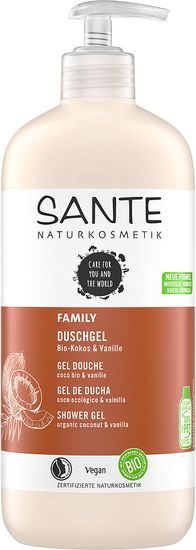 SANTE Naturkosmetik Sprchový gél BIO kokos a vanilka - 500 ml