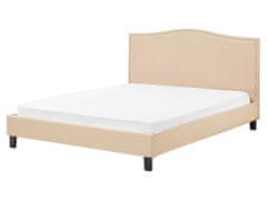 Beliani Čalúnená posteľ 160x200cm béžová MONTPELLIER