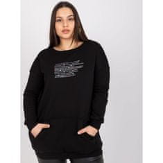 RELEVANCE Dámska plus size mikina DESIREE čierna RV-BL-7124.01_384108 Univerzálne