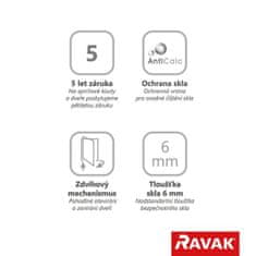 Ravak SMSKK4-80 chróm + Transparent 3S244A00Y1 - Ravak