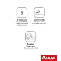 Ravak CPS-100 satin+Transparent 9QVA0U00Z1 - Ravak