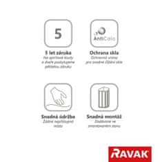 Ravak PPS-100 white+Transparent 90GA0100Z1 - Ravak