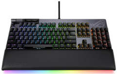 ASUS ROG Strix Flare II Animate tipkovnica, ROG NX Red, PBT, RGB, USB, US SLO, grafitna (90MP02E6-BKUA01)