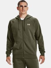 Under Armour Mikina UA Rival Cotton FZ Hoodie-GRN S