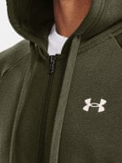 Under Armour Mikina UA Rival Cotton FZ Hoodie-GRN S