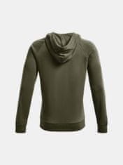 Under Armour Mikina UA Rival Cotton FZ Hoodie-GRN S