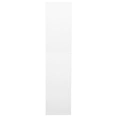 Petromila vidaXL Kancelárska skriňa biela 90x40x180 cm oceľ a tvrdené sklo