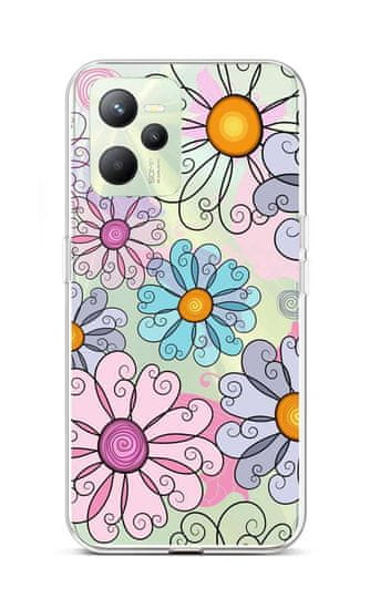 TopQ Kryt Realme C35 Colorful Daisy 74608