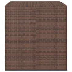 Vidaxl Záhradný úložný box z polyratanu 100x97,5x104 cm hnedý