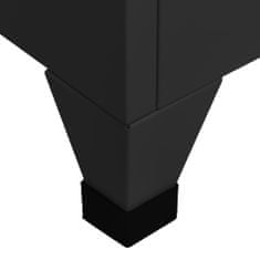 Petromila vidaXL Uzamykacia skriňa čierna 38x40x180 cm oceľová