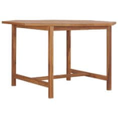 Petromila vidaXL Záhradný jedálenský stôl 110x110x75 cm tíkový masív