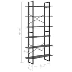 Petromila vidaXL Vysoká skrinka sivá 100x30x210 cm masívna borovica 