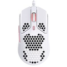 HyperX Počítačová myš Pulsefire Haste / optická/ 6 tlačítek/ 16000DPI - bílá/ růžová