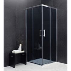 Mexen RIO sprchovací kút štvorec 70x70x190 cm 5mm chróm-dymové 860-070-070-01-40 - MEXEN