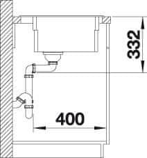 BLANCO ETAGON 6 524529 jednodrez bez odkvapu antracit drez vstavaný - Blanco