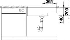 BLANCO SUBLINE 700-U Level 523452 jednodrez antracit drez pod dosku - Blanco