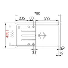 FRANKE Set Franke G121O (drez BSG 611-78/39 + FC 9541) onyx 114.0441.170 - Franke