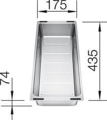 BLANCO Miska nerezová k SUBLINE 435x175x74 nerez 227689 príslušenstvo - Blanco