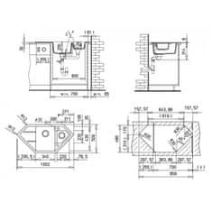 Teka TEKA ASTRAL 80 E TG granitový drez, čierna 40143532 - Teka