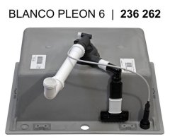 BLANCO PLEON 6 523693 jednodrez bez odkvapu tartufo drez vstavaný - Blanco