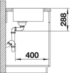 BLANCO ZEROX 700-IF DURINOX 523099 jednodrez bez odkvapu drez vstavaný/do roviny - Blanco