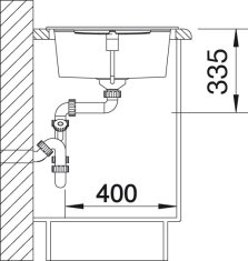 BLANCO METRA XL 6 S 515136 drez s odkvapom, obojstranný biela drez vstavaný - Blanco