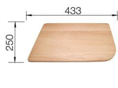 BLANCO krájacia doska drevená pre drezy DELTA drevo 513484 príslušenstvo - Blanco