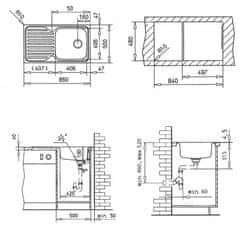 Teka TEKA CLASSIC Nerezový drez 1B 1D CN (A01017) 10119056 - Teka