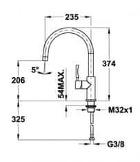 Teka TEKA Drezová batéria INOX 915 ner.oceľ 749150200 - Teka