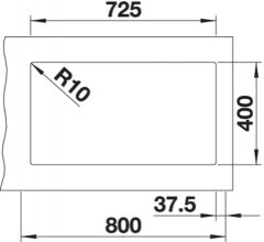 BLANCO SUBLINE 430/270-U 523151 dvojdrez, hlavný drez vľavo antracit drez pod dosku - Blanco