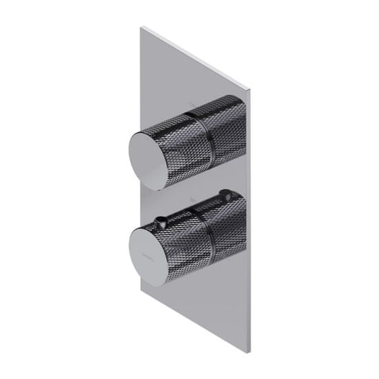 Omnires CONTOUR CT8036CR Podomietková vaňová/sprchová termostatická batéria, chróm - Omnires