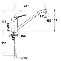 Teka TEKA Drezová batéria MONT 913 TG nero 46913020CN - Teka