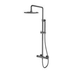 Omnires CONTOUR thermostatic shower system for exposed installation, chrome - Omnires