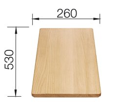 BLANCO univ. krájacia doska drevená pre drezy so šírkou 500 mm bukové drevo 218313 - Blanco