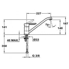 Teka TEKA Drezová batéria CROMO CR 8191362 - Teka